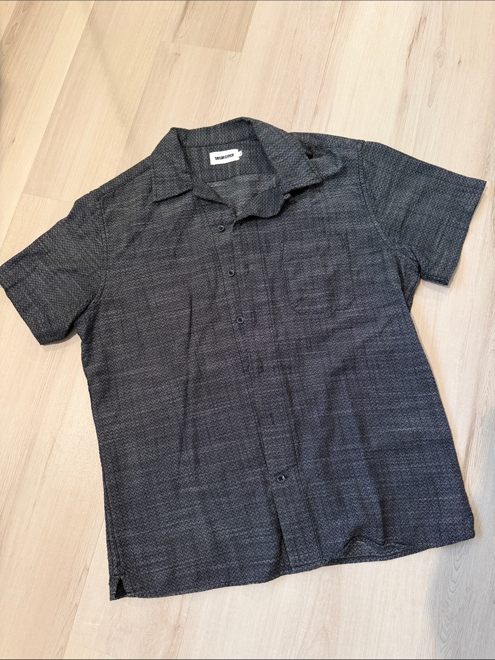 Huckberry / Taylor Stitch: Short-Sleeve Button-Up Shirt - Charcoal